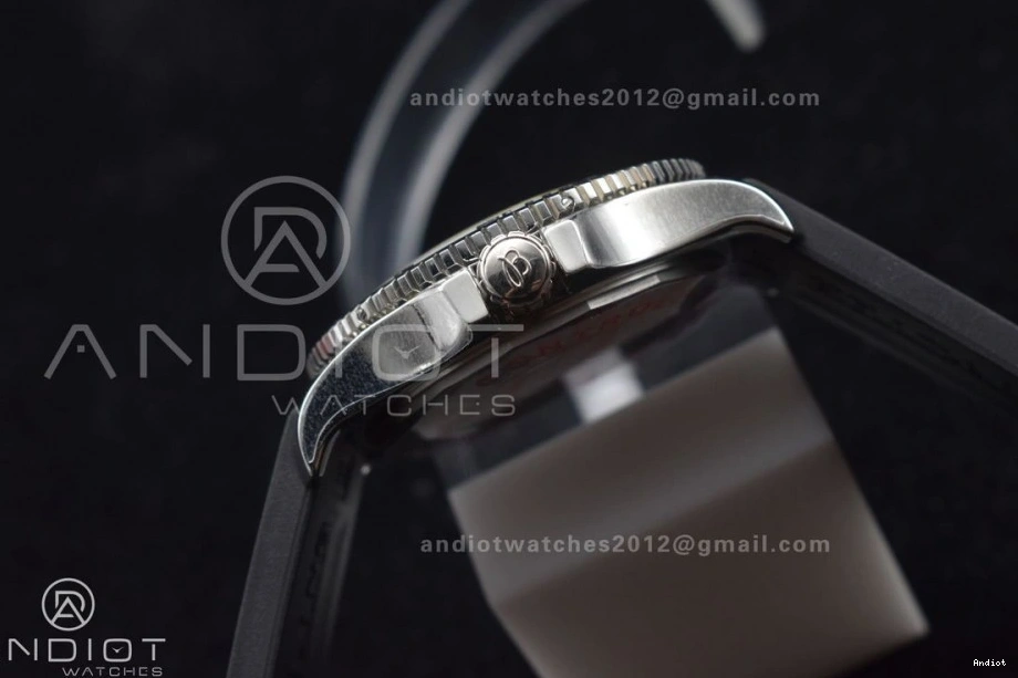 On A2824 Automatic Rubber Superocean 1:1 Black Edition Bezel Orange Strap 44 Dial Black Best TF 0523